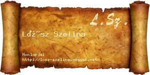Lősz Szelina névjegykártya